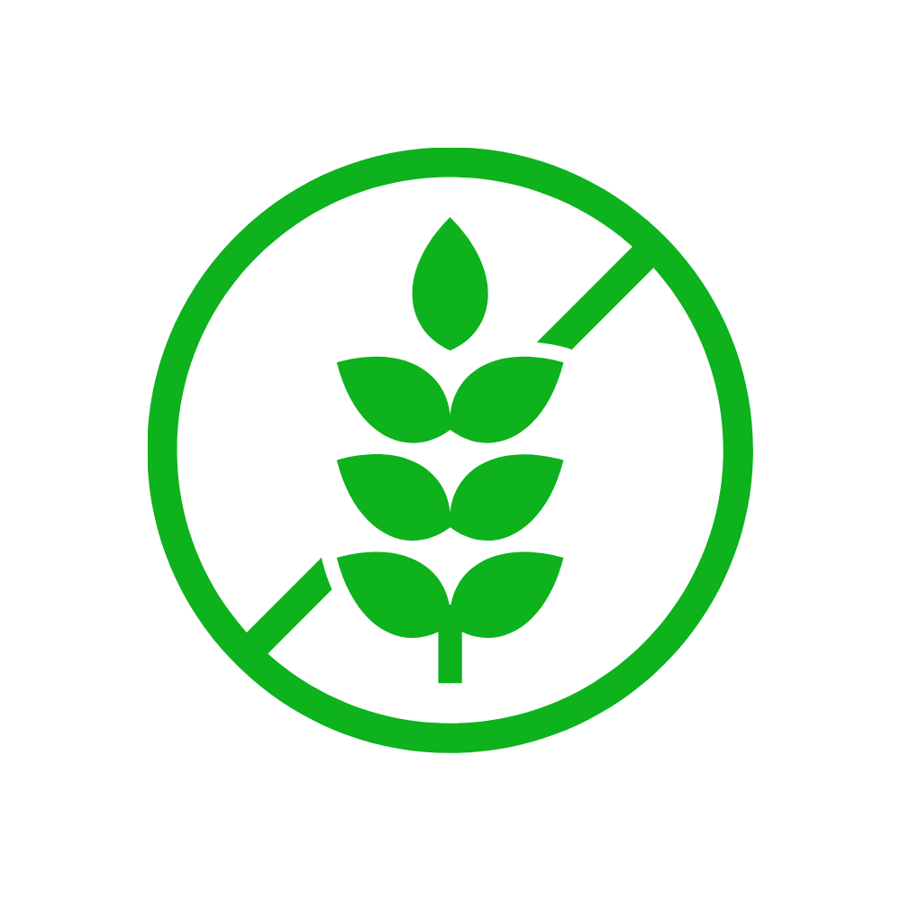 Gluten-free icon for Pulsion Gummies, dietary supplement for energy, libido, stress relief, and hormonal balance