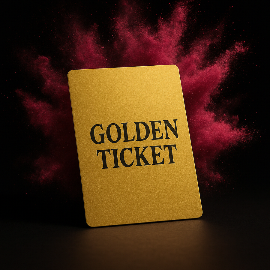 Golden Ticket promotional image for Pulsion Gummies, exclusive reward program for customers boosting energy, libido, and lifestyle experience